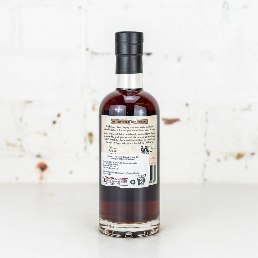 That Boutiquey Whisky Co - Balcones Texas Corn Spirit 2 YO Batch 4 500ml