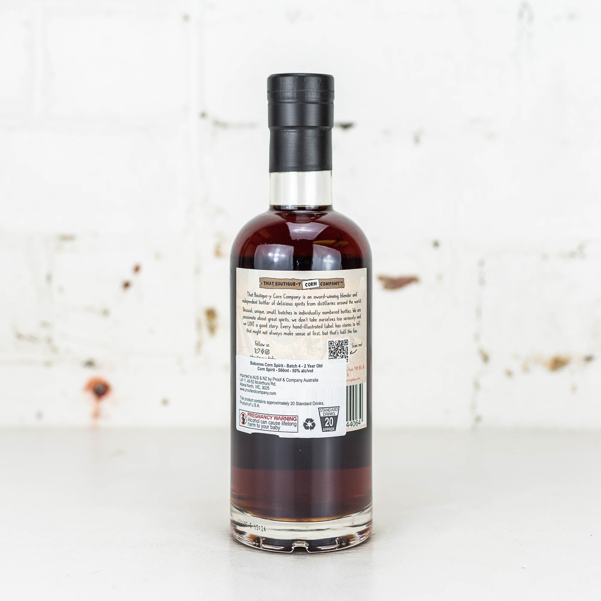 That Boutiquey Whisky Co - Balcones Texas Corn Spirit 2 YO Batch 4 500ml