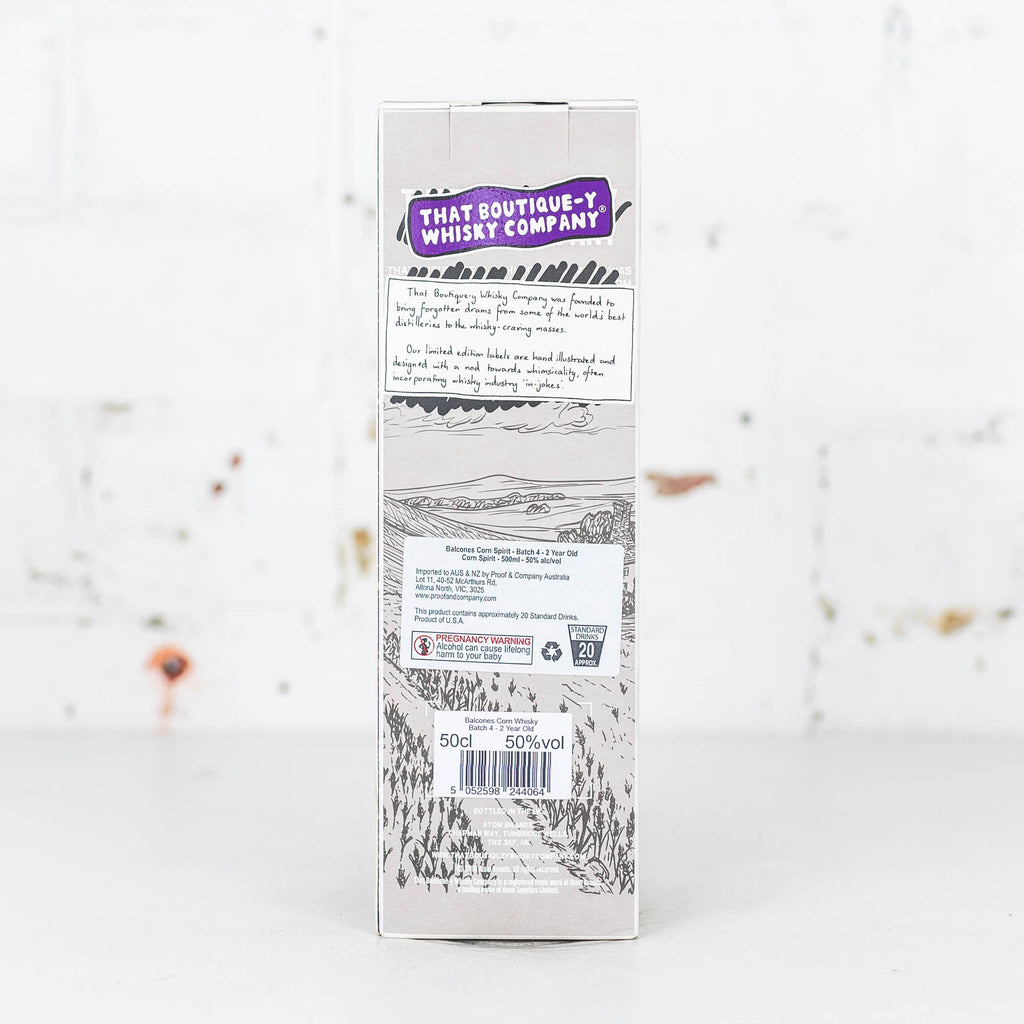 That Boutiquey Whisky Co - Balcones Texas Corn Spirit 2 YO Batch 4 500ml