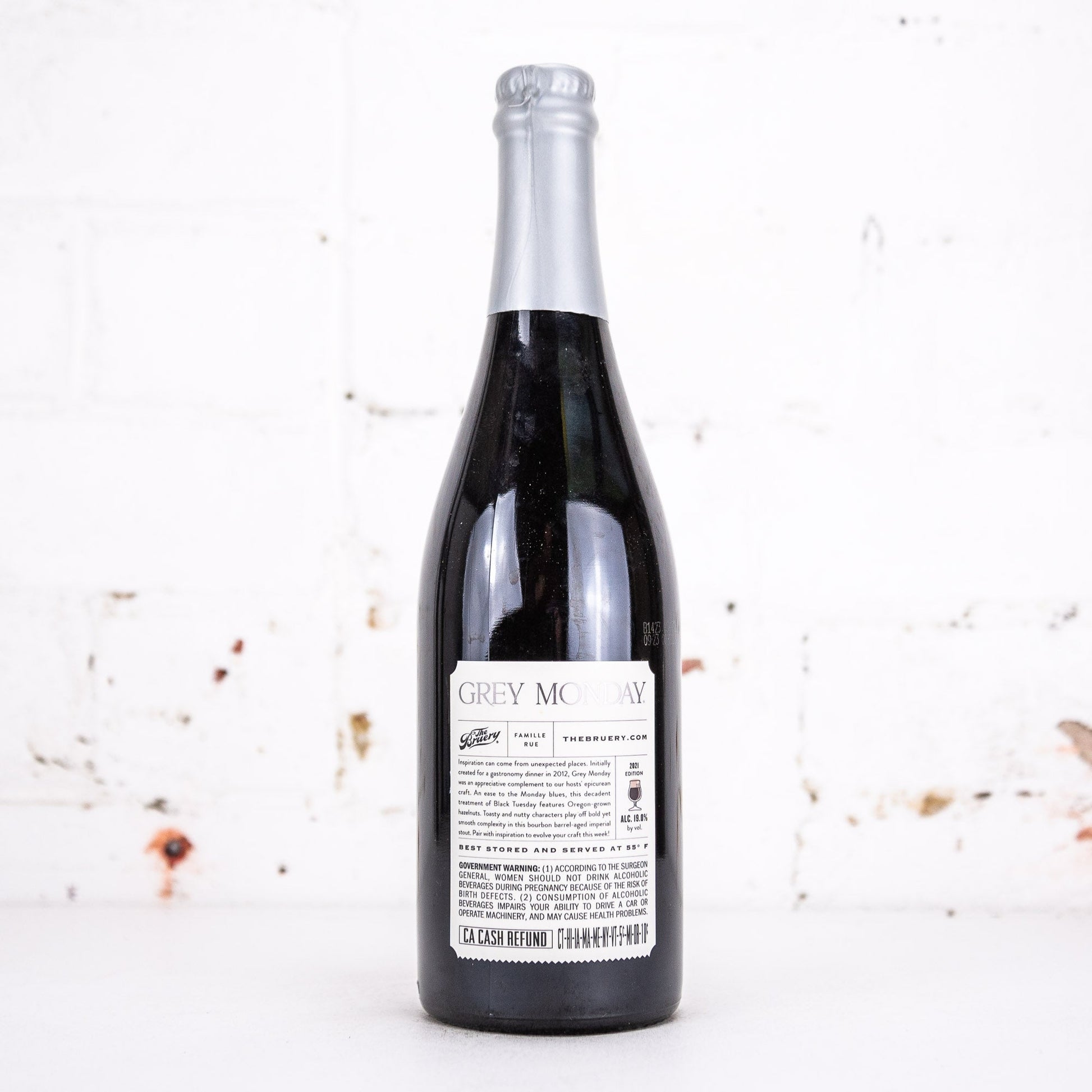 The Bruery - Grey Monday 2021 BA Imperial Stout 750ml