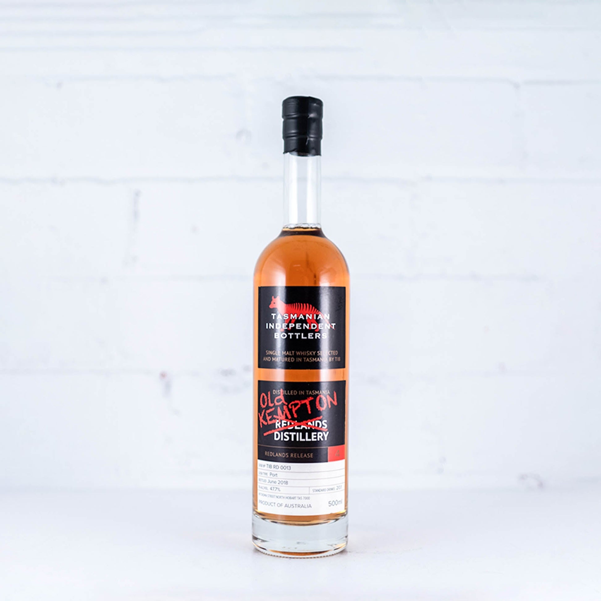 Tasmanian Independent Bottlers - Redlands/Old Kempton RD 0013 500ml