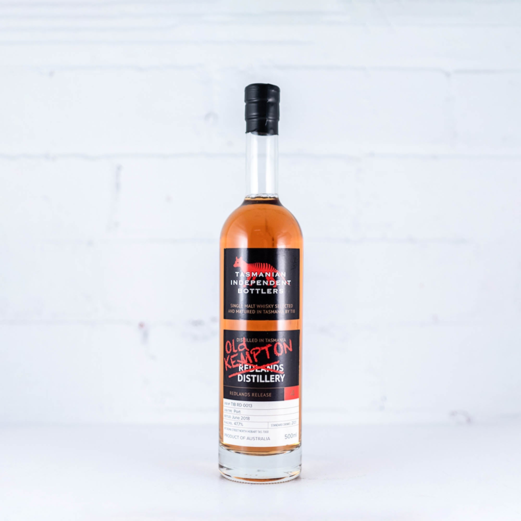 Tasmanian Independent Bottlers - Redlands/Old Kempton RD 0013 500ml