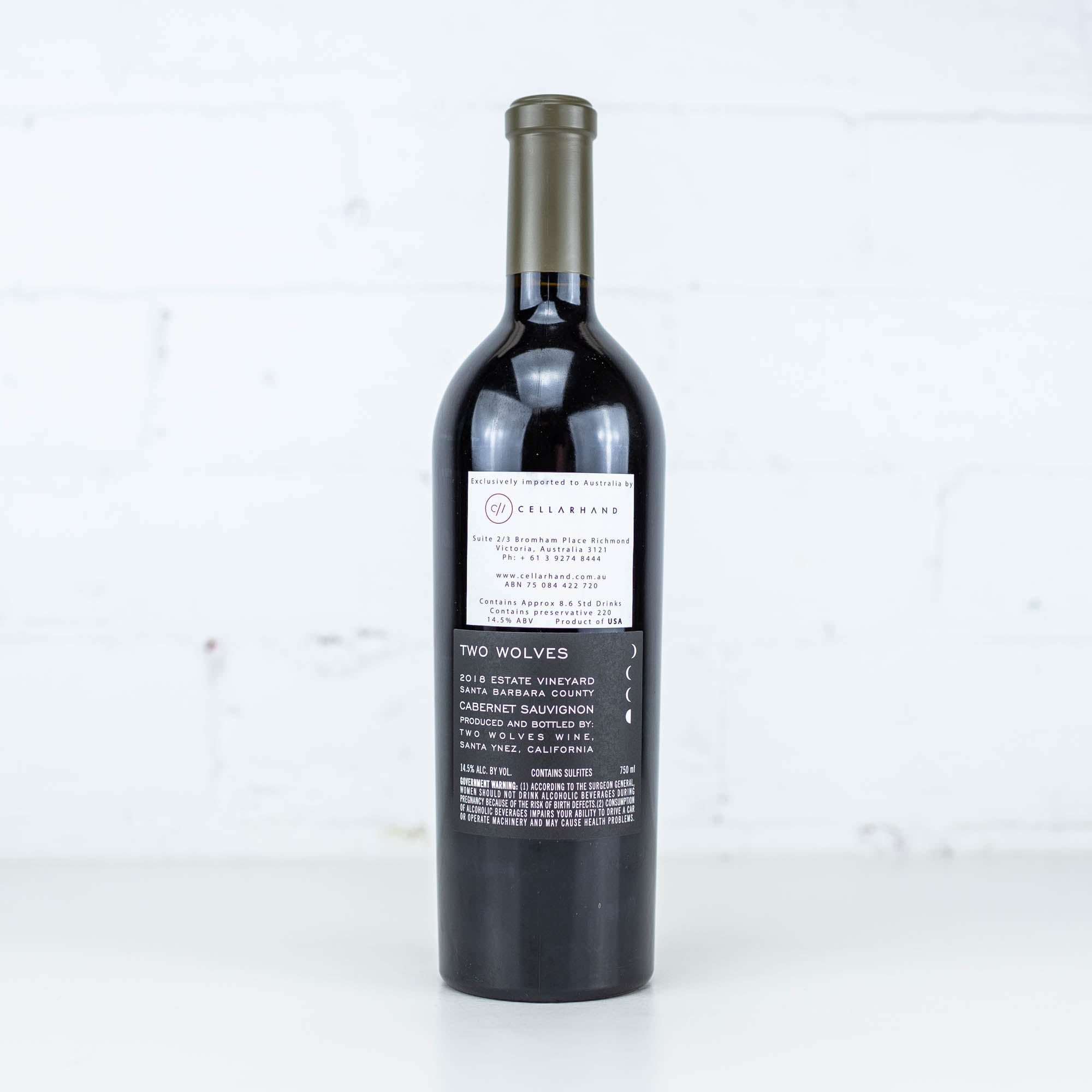 Two Wolves - Cabernet Sauvignon 2018 750ml
