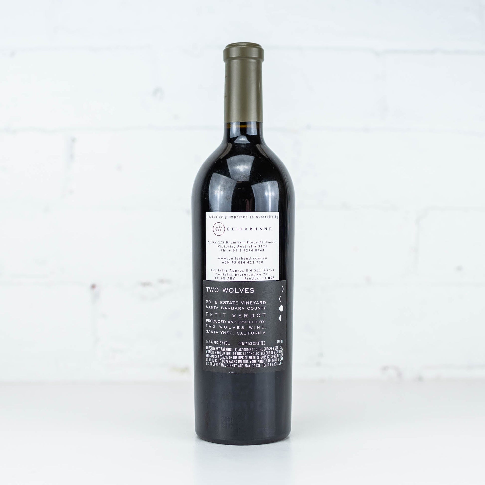 Two Wolves - Petit Verdot 2018 750ml