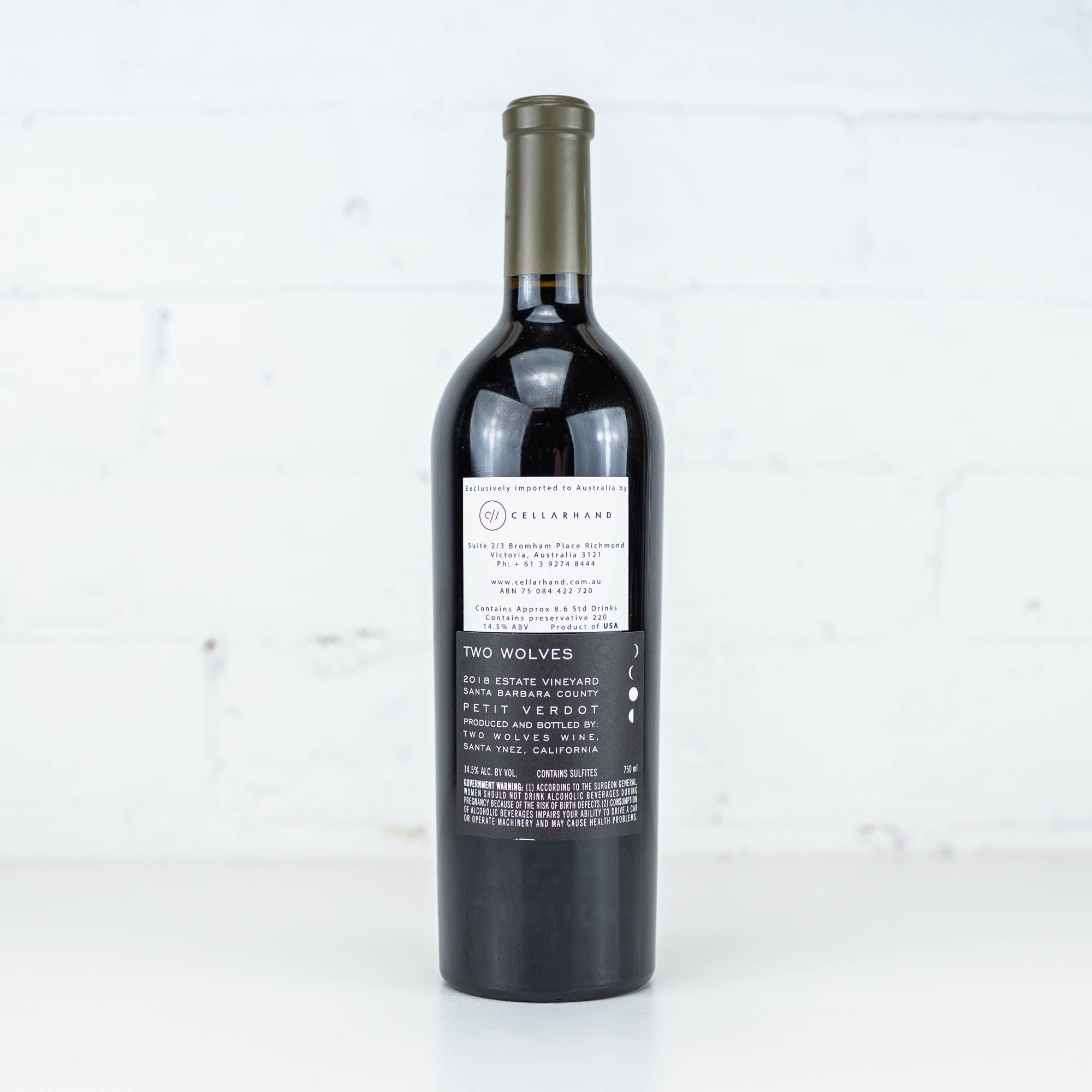 Two Wolves - Petit Verdot 2018 750ml