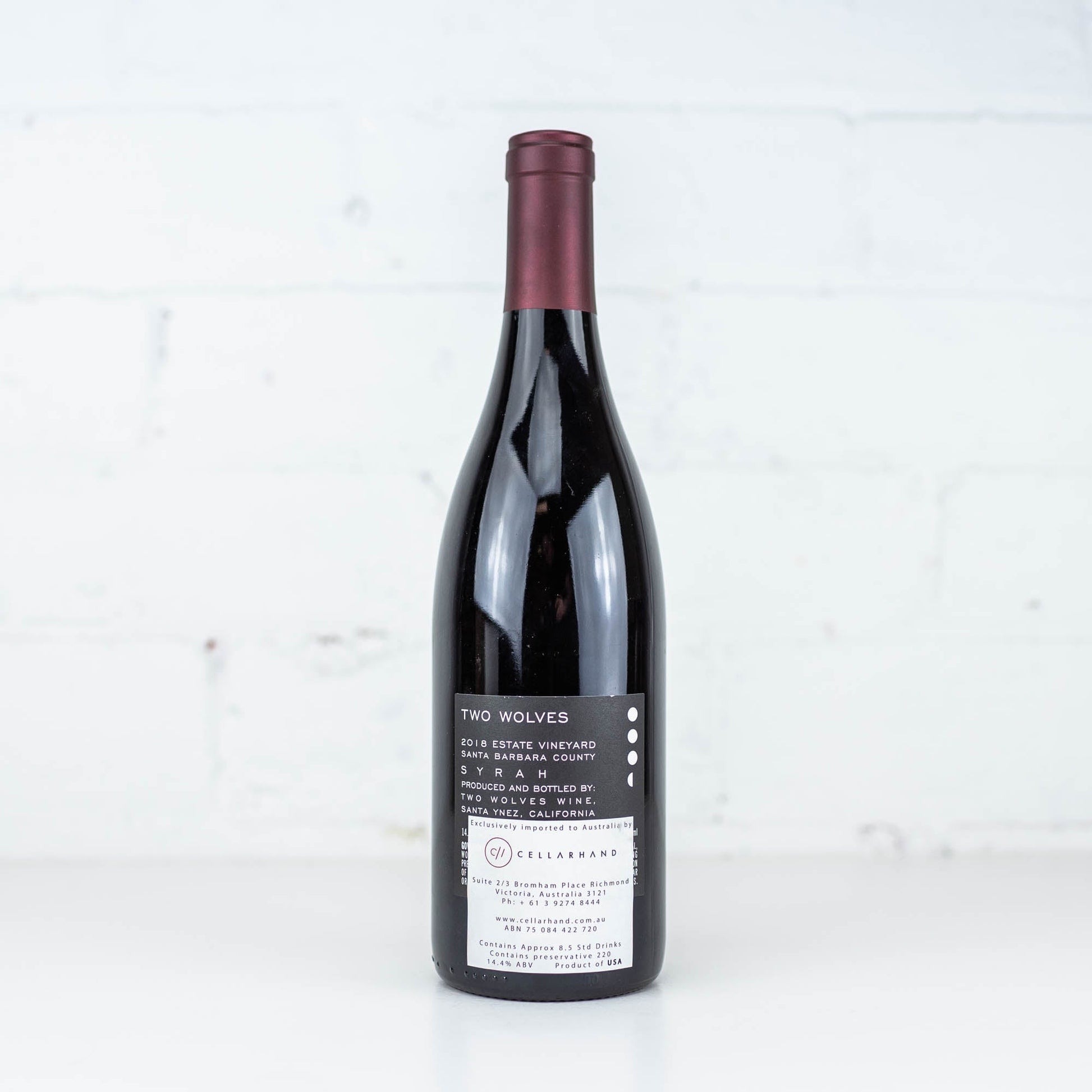 Two Wolves - Syrah 2018 750ml
