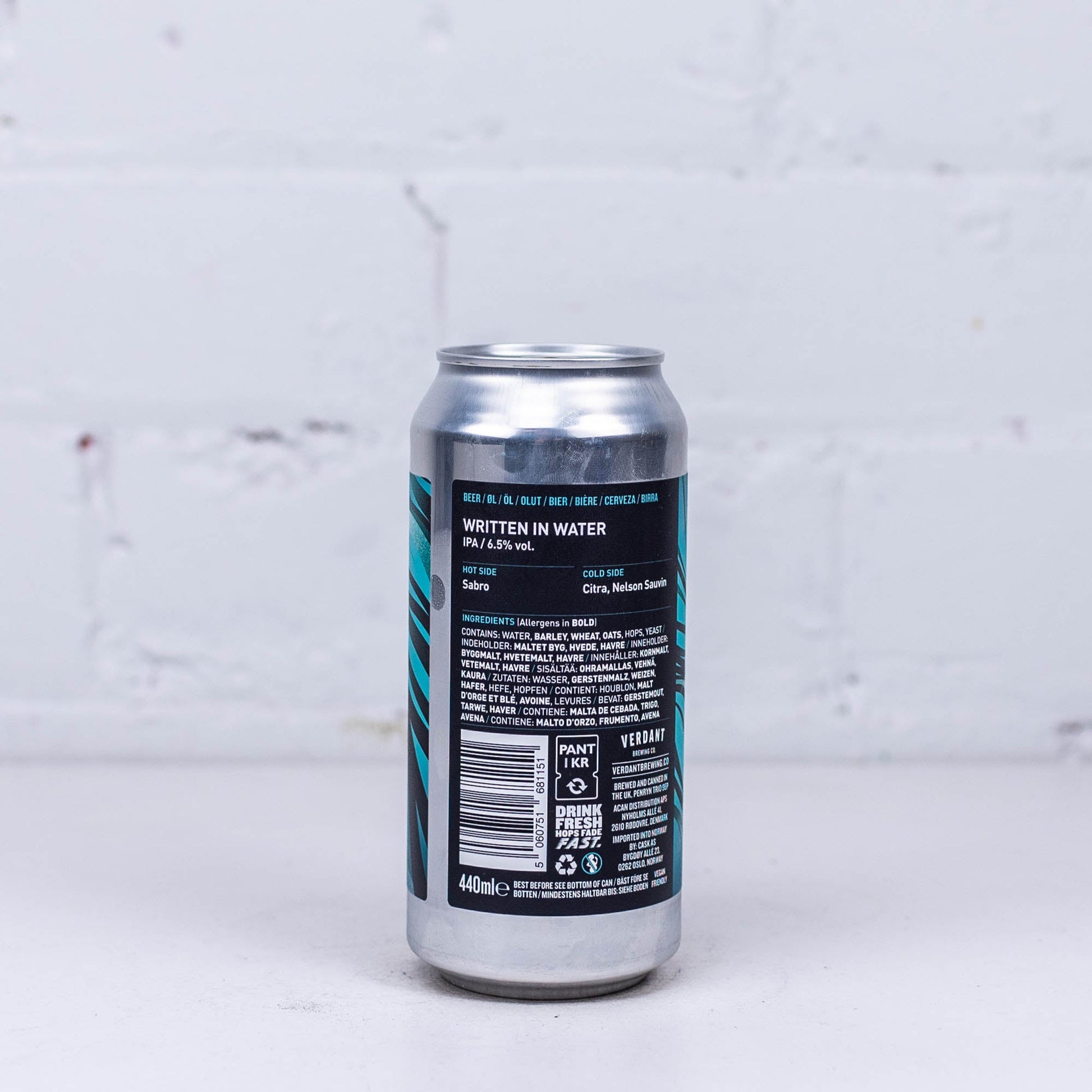 Verdant x Civil Society Brewing 'Written in Water' IPA 440ml