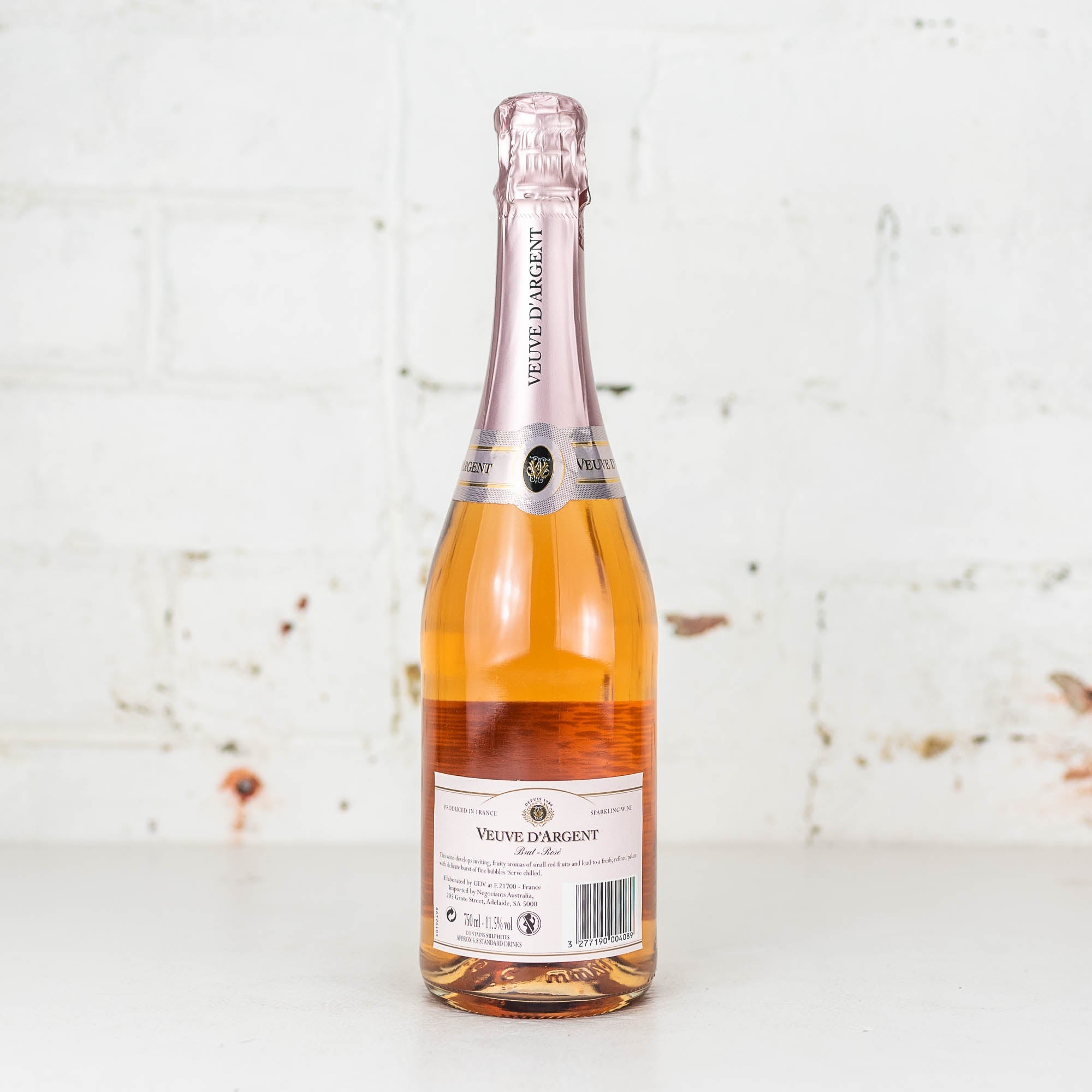 Veuve D'Argent - Cuvée Prestige Brut Rose NV 750ml