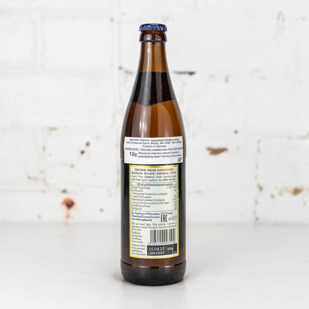 Weihenstephaner - Alkoholfrei Original Helles 500ml