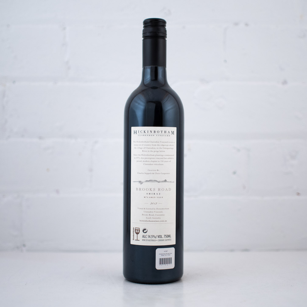 Hickinbotham - Brooks Road Shiraz 2012 750ml