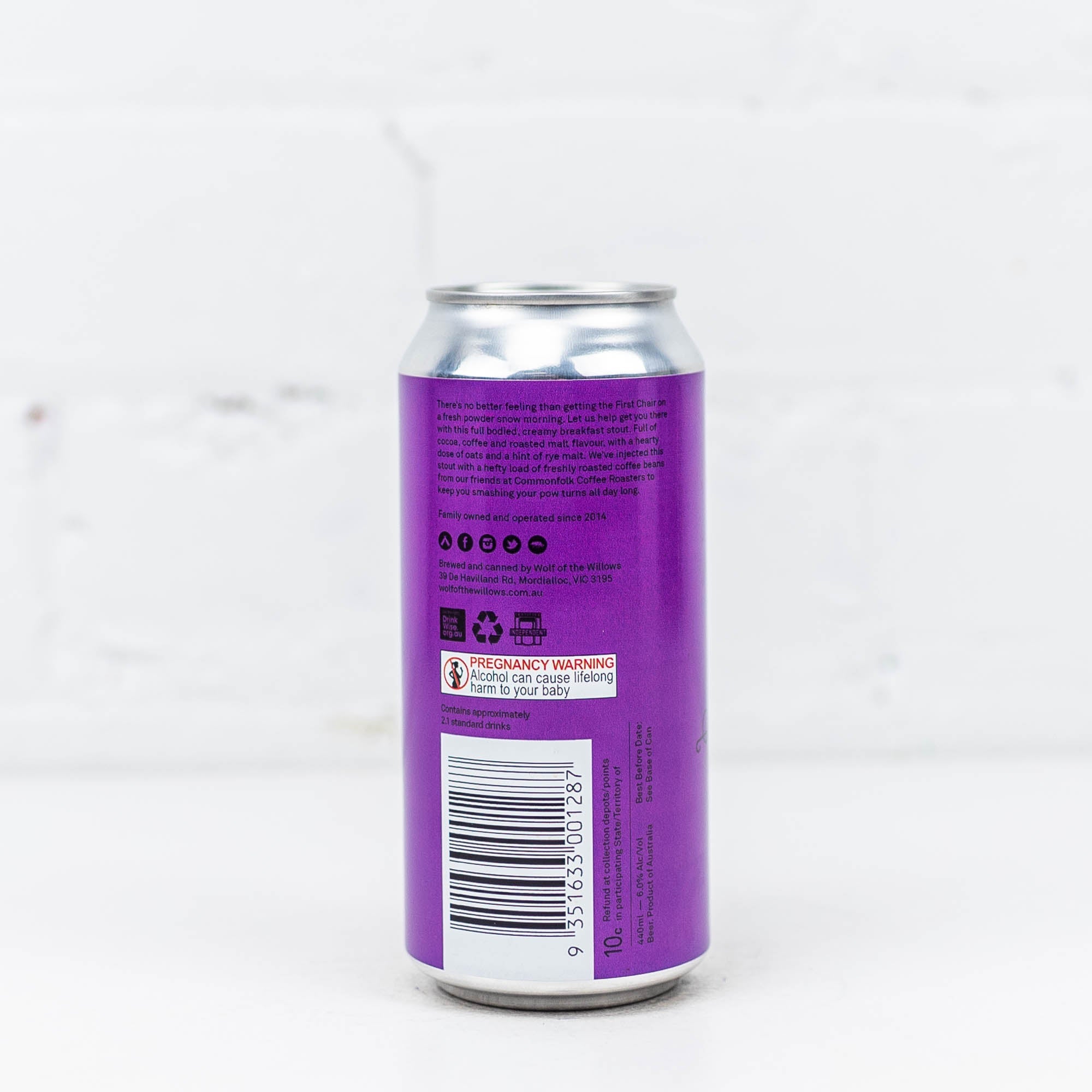 Wolf of the Willows - First Chair Coffee Breakfast Stout