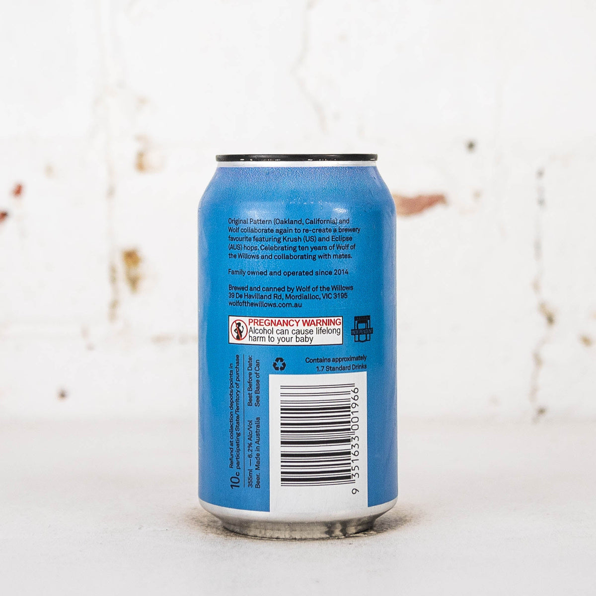 Wolf of the Willows x Original Pattern 'Latitude 37.8' West Coast IPA