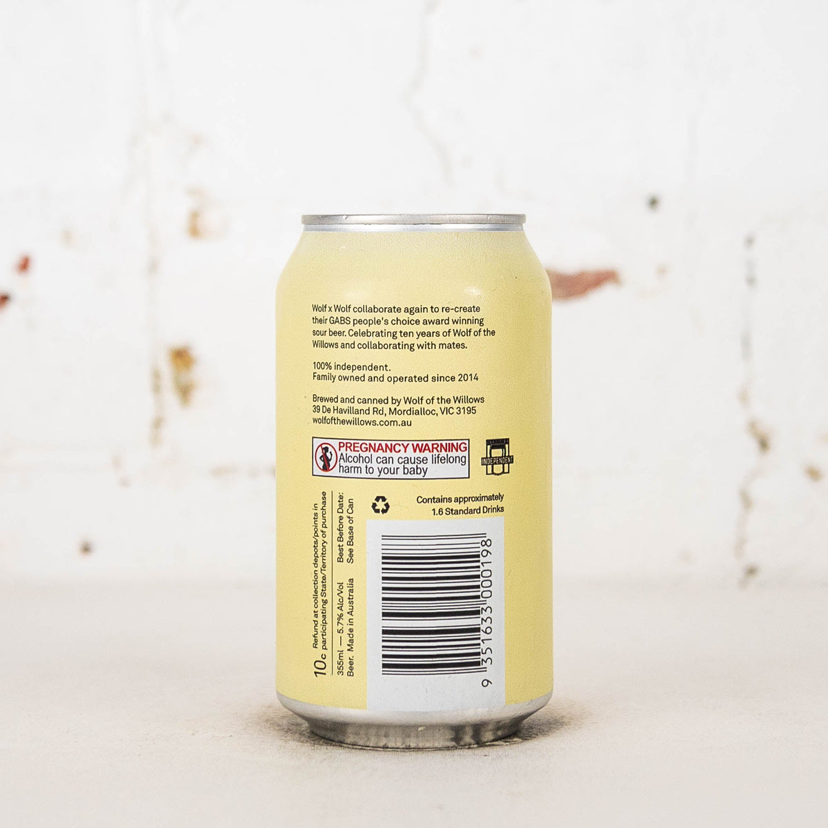 Wolf of the Willows x Patient Wolf 'Tom Collins' Gin Botanicals Sour
