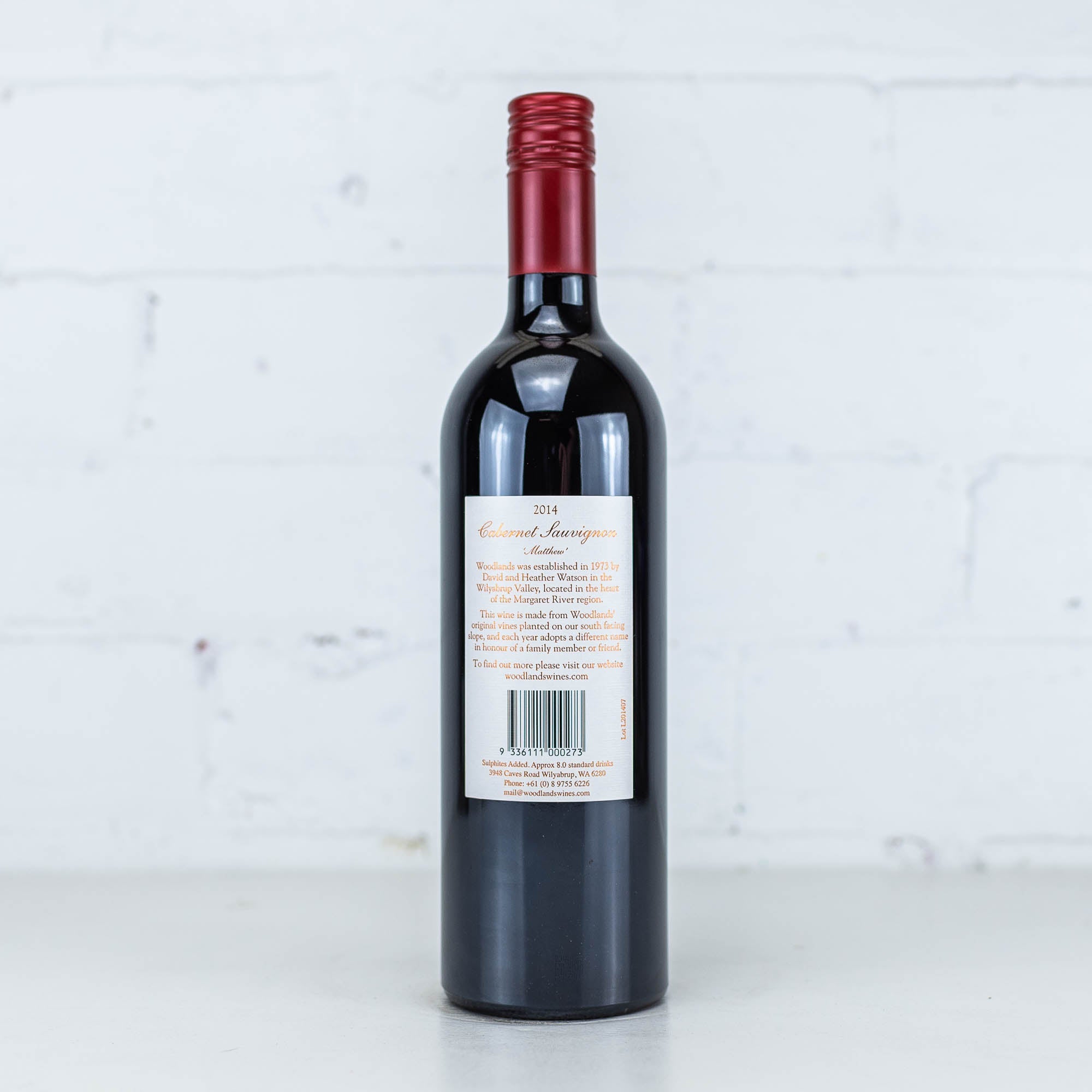 Woodlands - Matthew Cabernet Sauvignon 2014 750ml