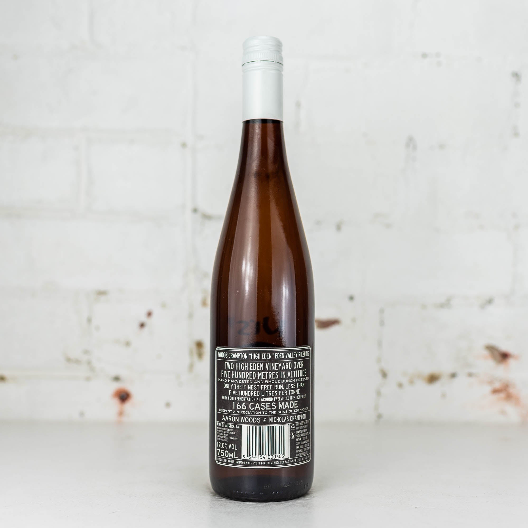 Woods Crampton - Black Label High Eden Riesling 750ml