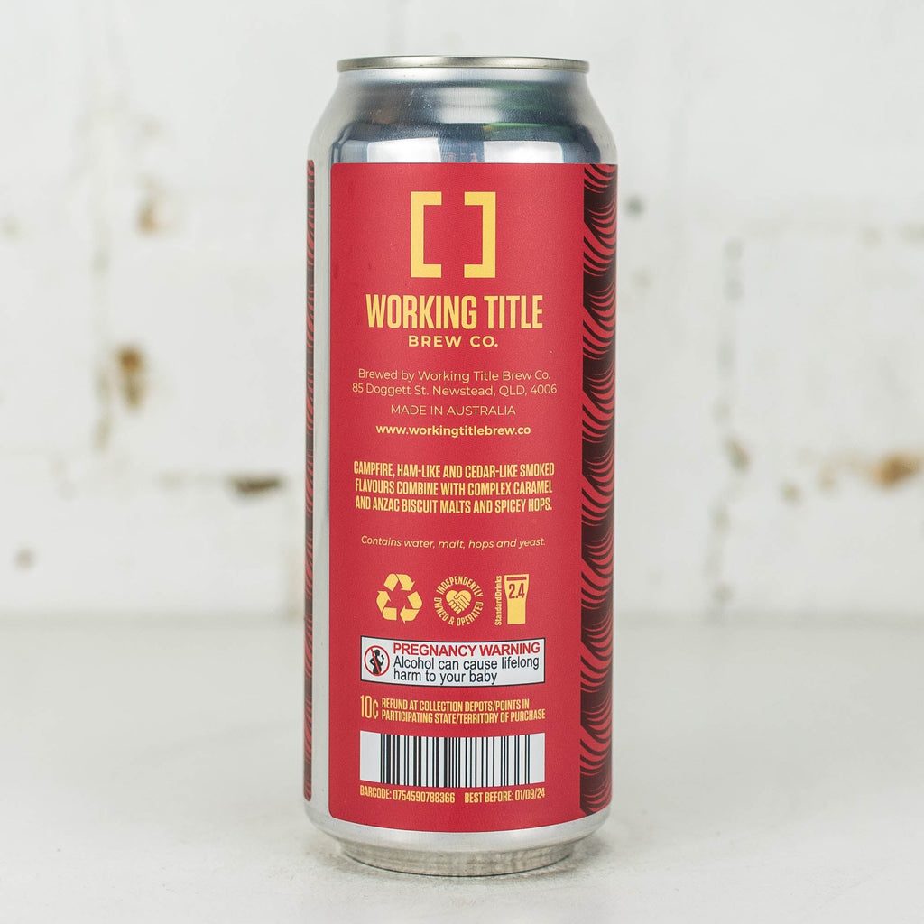 Working Title - Holy Smoke Manuka Smoked Red Lager