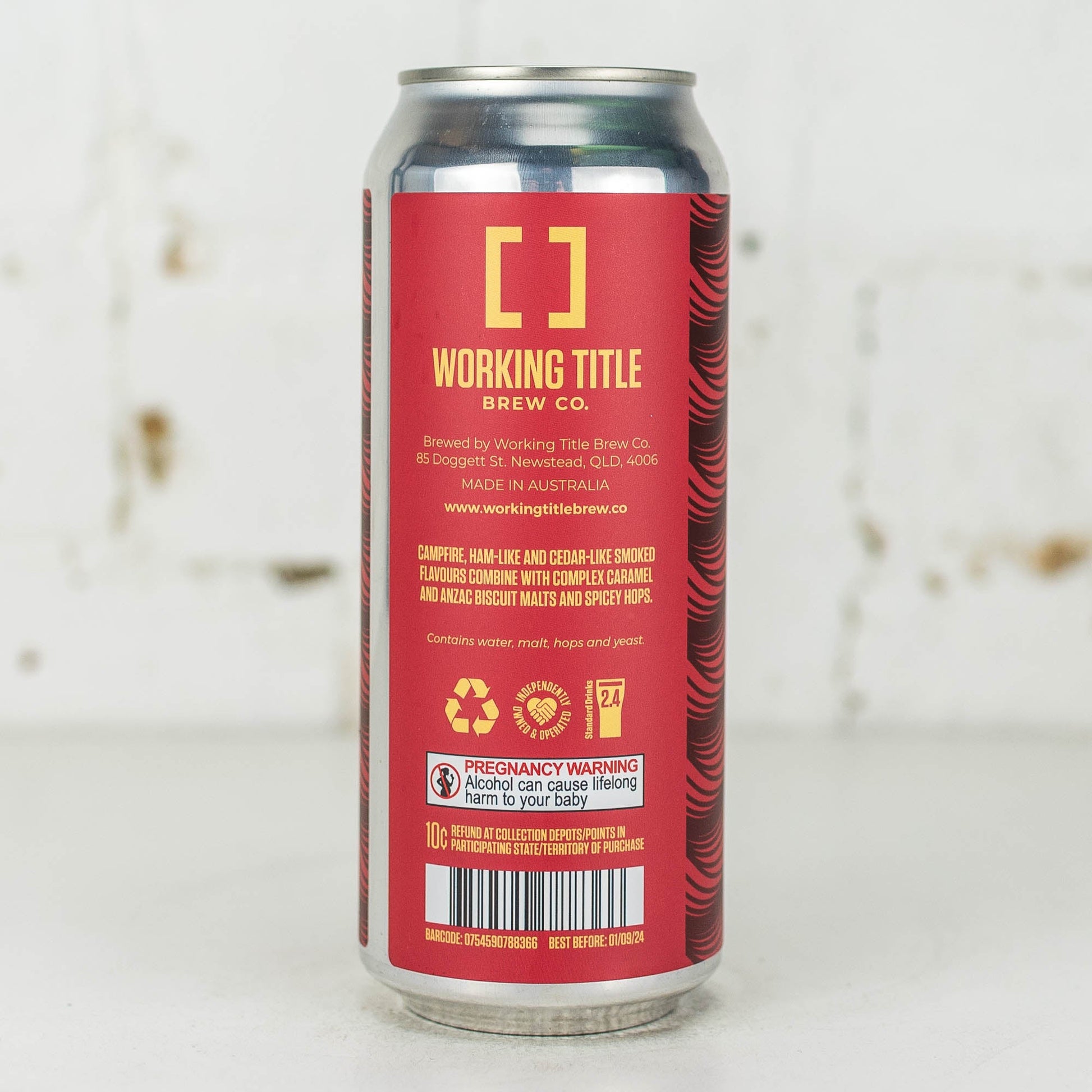 Working Title - Holy Smoke Manuka Smoked Red Lager