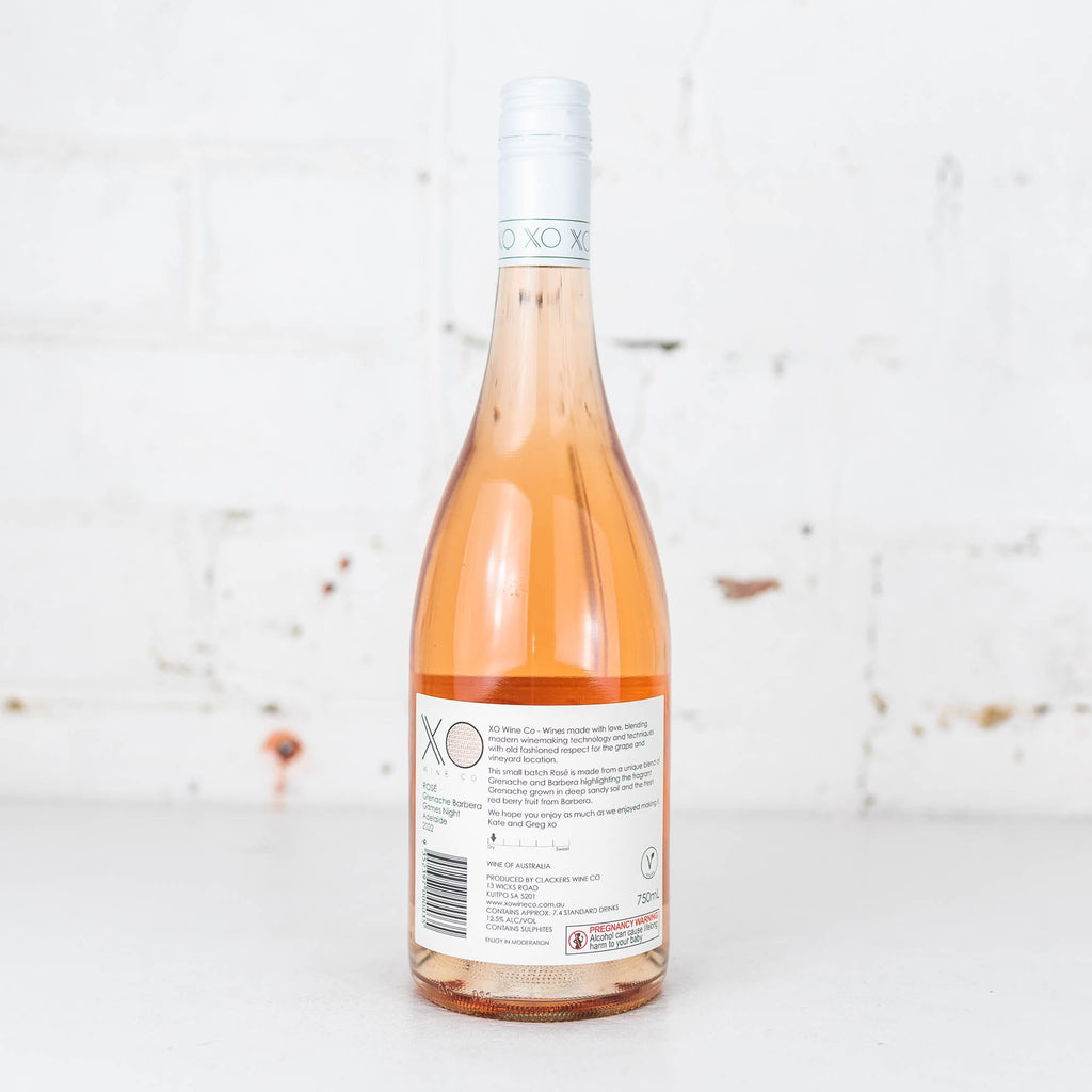 XO Wine Co - Grenache Barbera Rose 'Games Night' 750ml